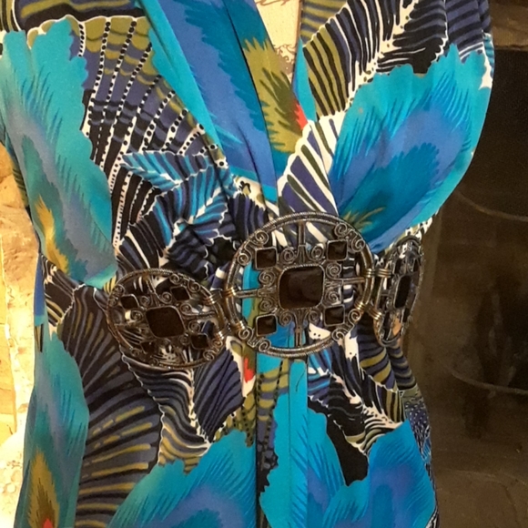 Vintage Cache tropical top - Picture 2 of 8